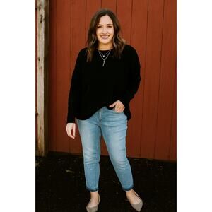 Dear John Erin Slim Straight Crop Jeans 32 Blue Distressed Paint Splatter